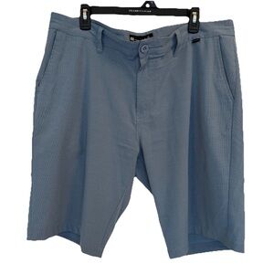 Travis Mathew Mens 38 Blue Performance Golf Shorts Stretch Casual Athletic